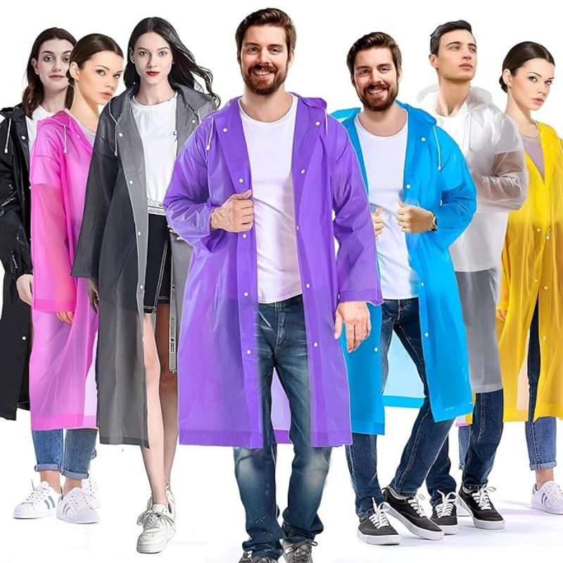 Unisex Lightweight Waterproof Rain Coat for Men & Women ( Buy 1 Get 1 Free )