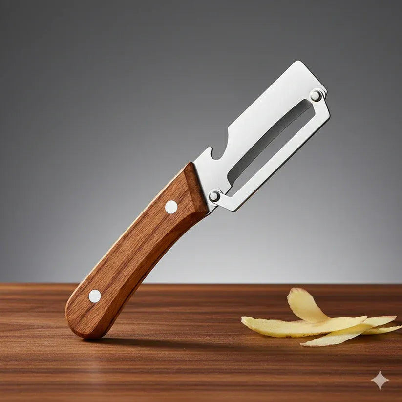 Stainless Steel-Natural Non-slip Wooden Handle Knife (BUY 1 GET 1 FREE)