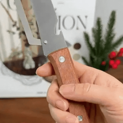 Stainless Steel-Natural Non-slip Wooden Handle Knife (BUY 1 GET 1 FREE)
