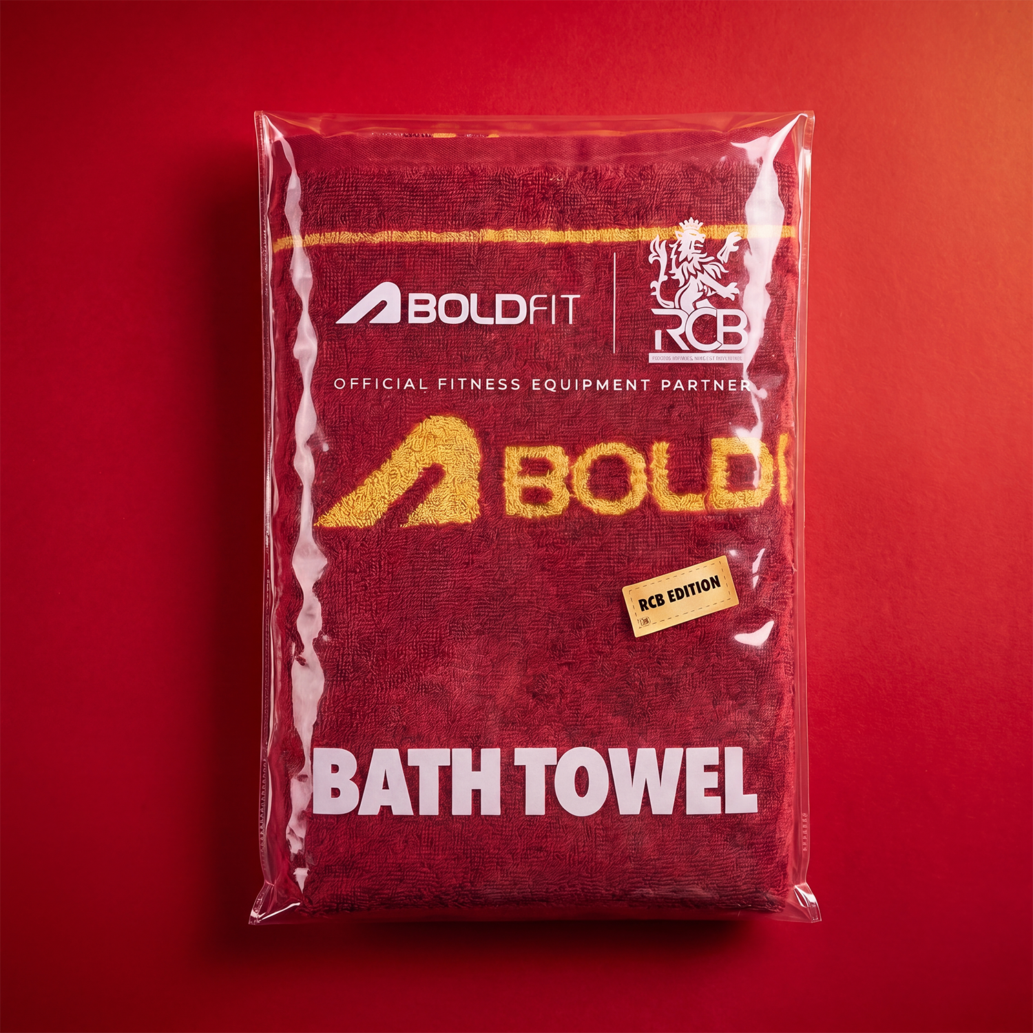 RCB OFFICIAL BATH TOWEL - RED (70 x 140cm)