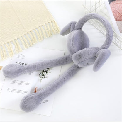 Very Soft Bunny Ear Muffs Moving Ears ( Winter Special )