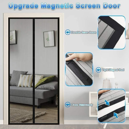 Magnetic Anti-Mosquito Door Curtains – Hands-Free Mesh Screen with Auto-Close for Insect Protection ⭐⭐⭐⭐⭐(2369 Reviews)