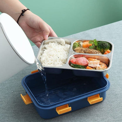 Stainless Steel Bento Lunch Box (3 Grid)