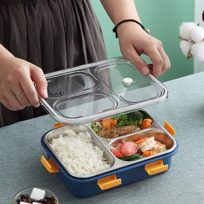 Stainless Steel Bento Lunch Box (3 Grid)