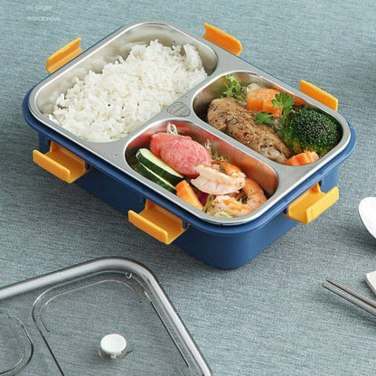 Stainless Steel Bento Lunch Box (3 Grid)