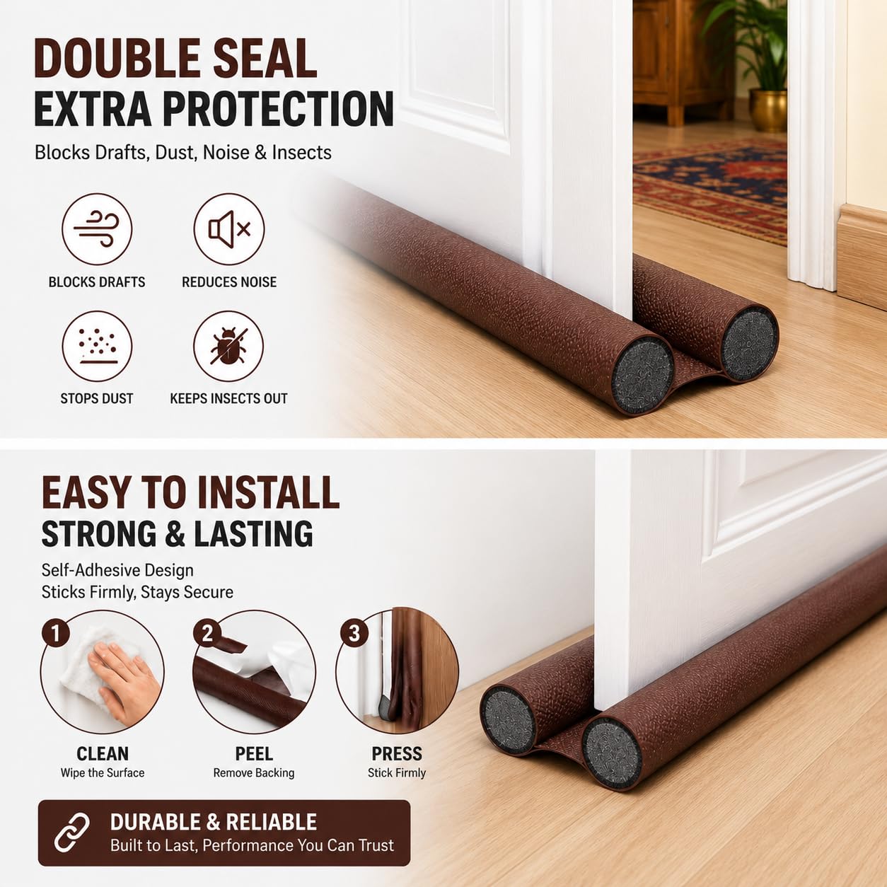 Door Guard And Gap Seal Protector ( Pack Of 4 )