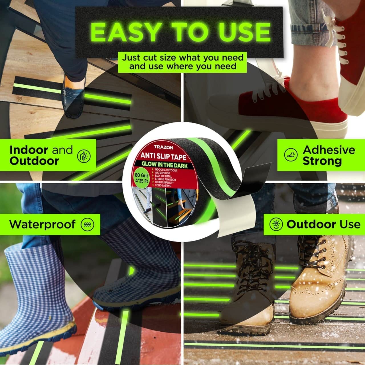 ANTI SLIP TAPE FOR ANY SURFACE - 35ft Length - Buy 1 Get 1 Free!! 🔥