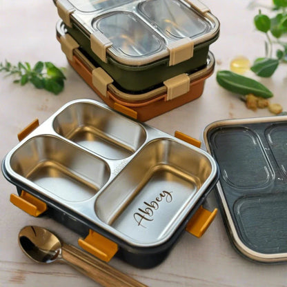 Stainless Steel Bento Lunch Box (3 Grid)