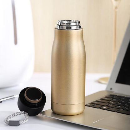 Safety Material Bespoke Logo 2024 Multicolor Double Wall 400ml 550ml Stainless Steel Water Bottle With Rope