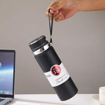 Custom LOGO 800ml Double Wall Stainless Steel Vacuum Insulated Water Thermos With Strainer