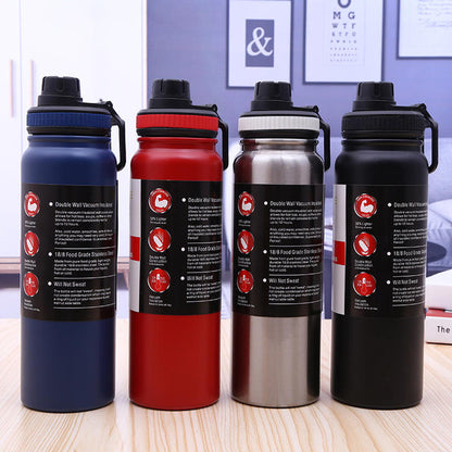 600 Ml/800ml Sport Vacuum Insulated 18/8 Drinking Stainless Steel Water Bottle