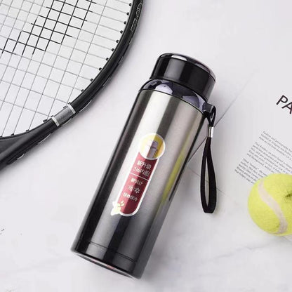 800Ml Insulated Water Bottle Thermos Vacuum Stainless Steel Dink With Rope Handle Cover Hight Quality Tea Cup Outdoor Kettle