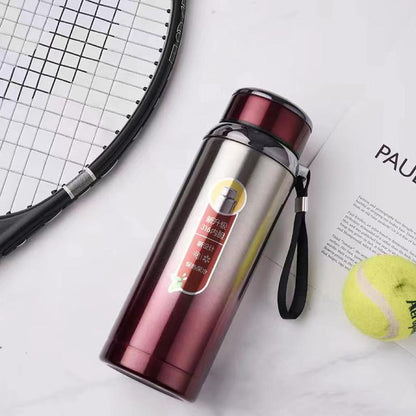 800Ml Insulated Water Bottle Thermos Vacuum Stainless Steel Dink With Rope Handle Cover Hight Quality Tea Cup Outdoor Kettle