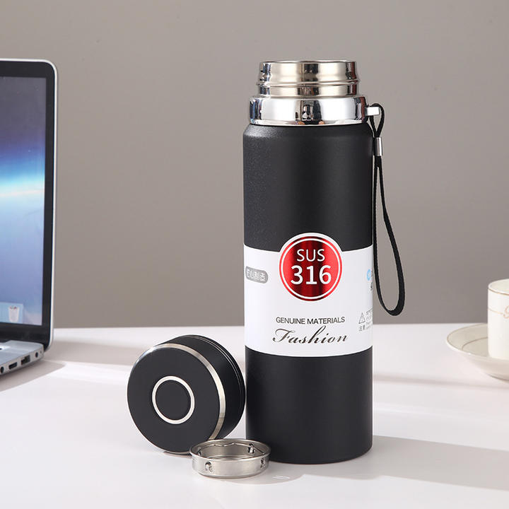 Custom LOGO 800ml Double Wall Stainless Steel Vacuum Insulated Water Thermos With Strainer