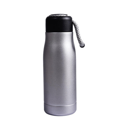 Safety Material Bespoke Logo 2024 Multicolor Double Wall 400ml 550ml Stainless Steel Water Bottle With Rope
