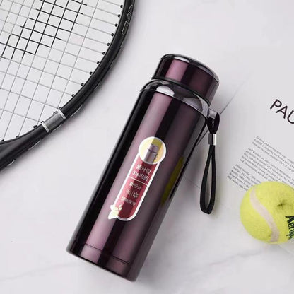 800Ml Insulated Water Bottle Thermos Vacuum Stainless Steel Dink With Rope Handle Cover Hight Quality Tea Cup Outdoor Kettle