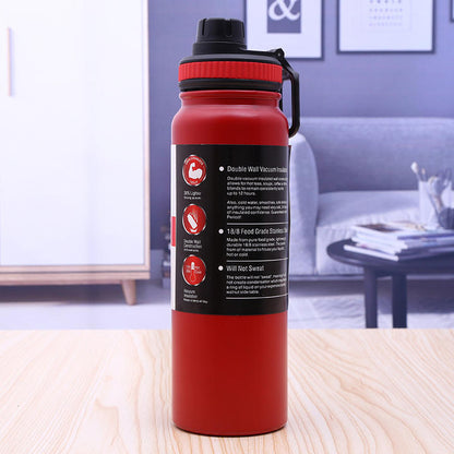 600 Ml/800ml Sport Vacuum Insulated 18/8 Drinking Stainless Steel Water Bottle