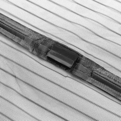 Magnetic Mosquito Screen Door Net Curtain with Magnets Reinforced Polyester Mesh Curtain Back Door Mesh with Full Frame Hook & Loop