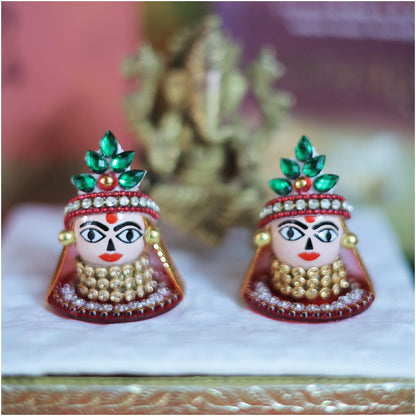 🙏🏻Riddhi Siddhi Idol Pair Lord Ganesha's Wife - Blessings of Prosperity & Wisdom "सुखसमृद्धाः भवतः"🙏🏻