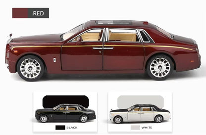 1:32 Rolls Royce Phantom Die Cast Car Model Toy for Kids Pull Back Simulation Ghostly Alloy Car Toy With Sound/Light Gifts