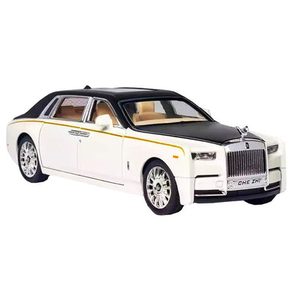 1:32 Rolls Royce Phantom Die Cast Car Model Toy for Kids Pull Back Simulation Ghostly Alloy Car Toy With Sound/Light Gifts