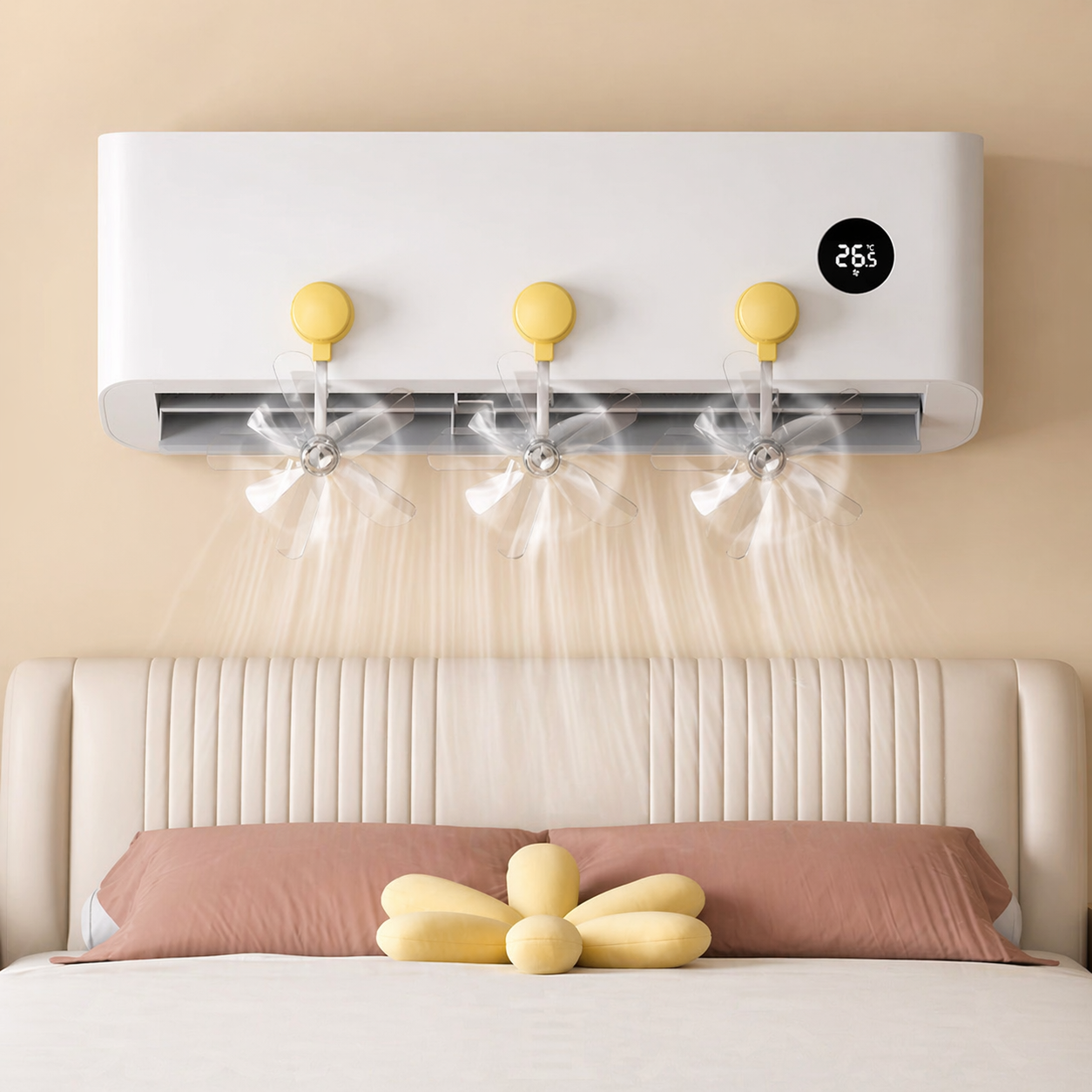 Adjustable AC Wind Flow Deflector
