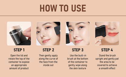 🎁2025 Hot Sale💕 Aleumdaum 아름다움 - Korean 2 in 1 Glass Skin Foundation Stick (Imported Skincare)