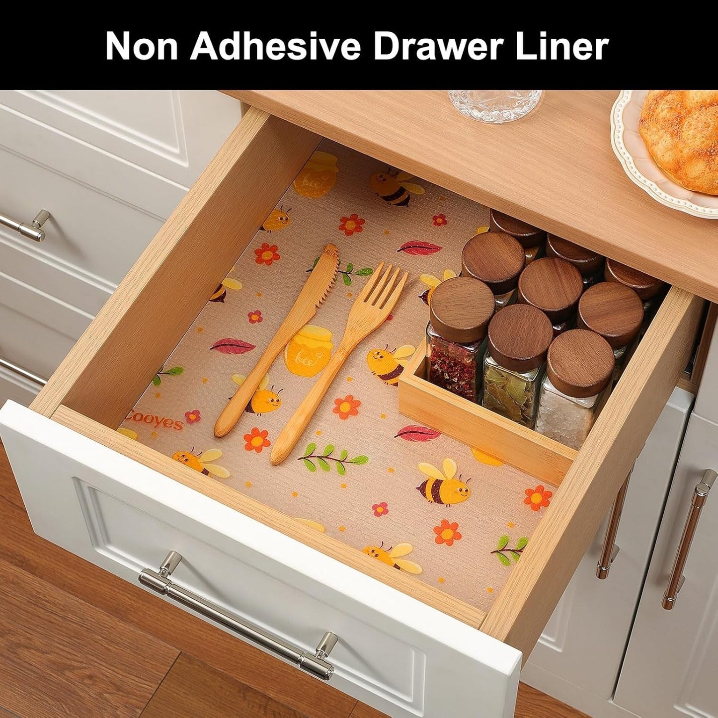 Anti-Slip Waterproof Cabinet & Drawer Liner (Random Prints)