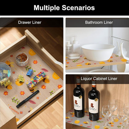 Anti-Slip Waterproof Cabinet & Drawer Liner (Random Prints)