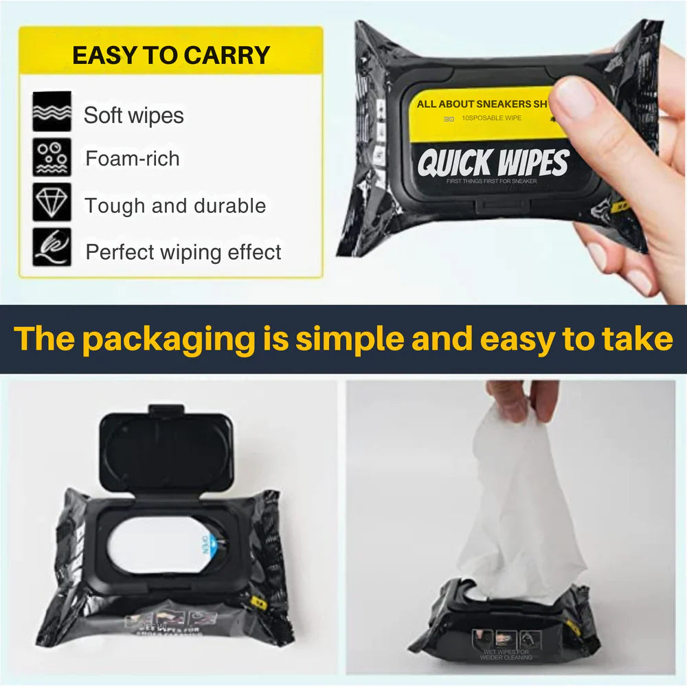 Shoe Cleaner Wipes (1 Pack of 80 Wipes)